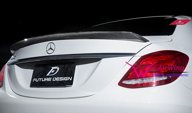 W205 Sedan- Mode style carbon trunk spoiler 03